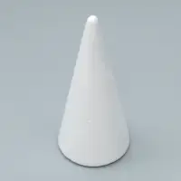 Конус из пенопласта для поделок и творчества, 1 шт., 15&times;7 см