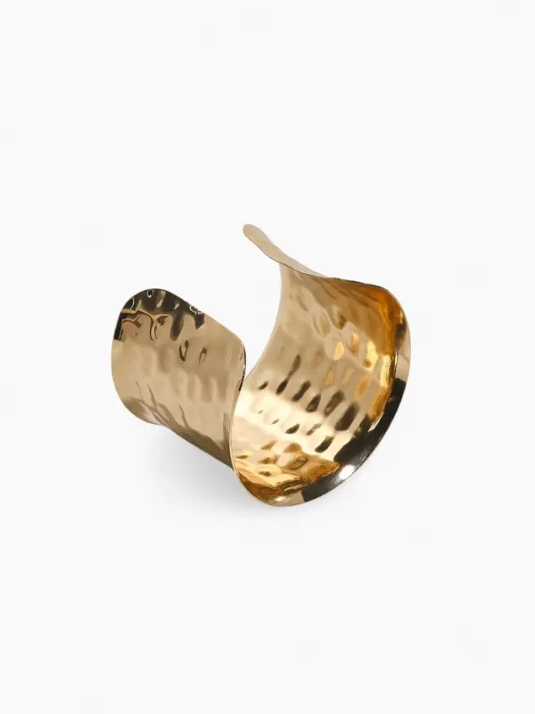 Браслет манжета &laquo;Панцирь&raquo;, d=6.5 см, металл, цвет золото