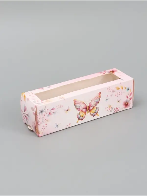 Коробка подарочная для макарун &laquo;Только для тебя&raquo;, 18&times;5.5&times;5.5 см