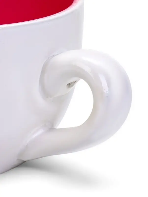 Горшок для цветов &laquo;Эмма&raquo;, 1.3 л, 19&times;15&times;10 см, керамический, с поддоном, белый, розовый, Greengo