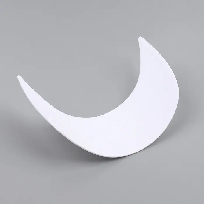 Козырёк для кепки, гнутый, 7×19.5 см, белый