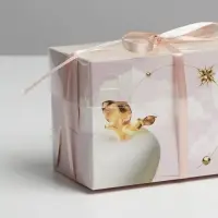 Коробка для капкейков, кондитерская упаковка двухсторонняя, 2 ячейки, &laquo;Эдем&raquo;, 16 х 8 х 10 см