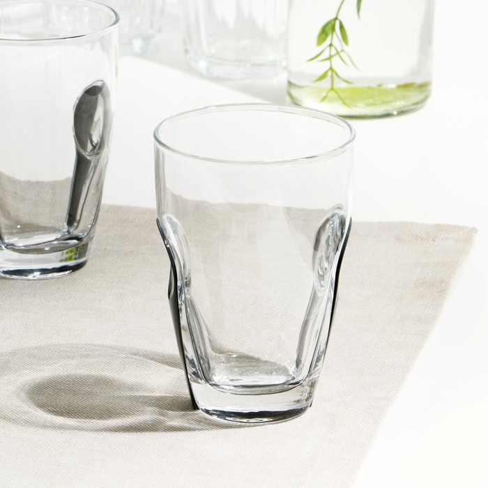 Набор стаканов стеклянный «Снэп», 260 мл, 3 шт, серый пластиковый аксессуар Набор стаканов стеклянный «Снэп», 260 мл, 3 шт, серый пластиковый аксессуар