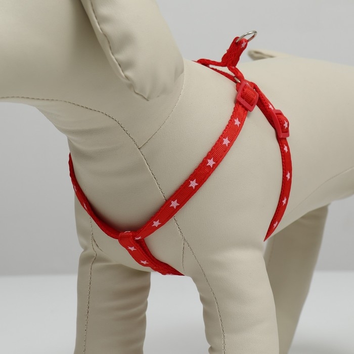 Шлейка Шлейка "Звезды", 27-42 х 1 см, красная