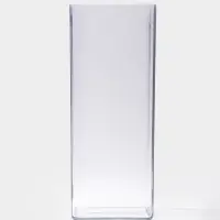 Ваза пластик настольная "Альваро" геометрия, 30х12 см, прозрачный