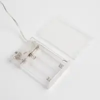 Гирлянда &laquo;Нить&raquo; 5 м, роса, IP20, серебристая нить, 100 LED, 2 режима, от батареек AAх3, свечение тёплое белое