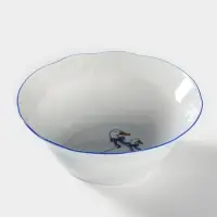 Салатник Добрушский завод &laquo;Гуси&raquo;, 300 мл, d=14 см, фарфор, белый