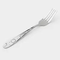 Набор вилок столовых Доляна &laquo;Бабл&raquo;, h=20 см, 6 шт., нержавеющая сталь, серебристый