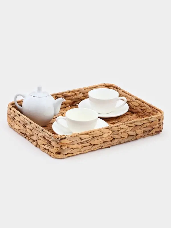 Корзинка для подачи Доляна &laquo;Камыш&raquo;, 36&times;28&times;6 см, из соломы