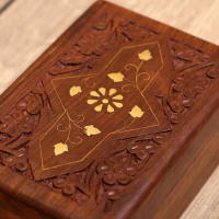 Шкатулка дерево "Муза" 15х10х6