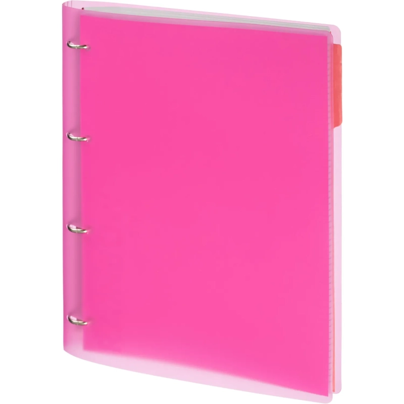 Бизнес-тетрадь Attache Rainbow Style А4 на кольцах, смен.блок, розов