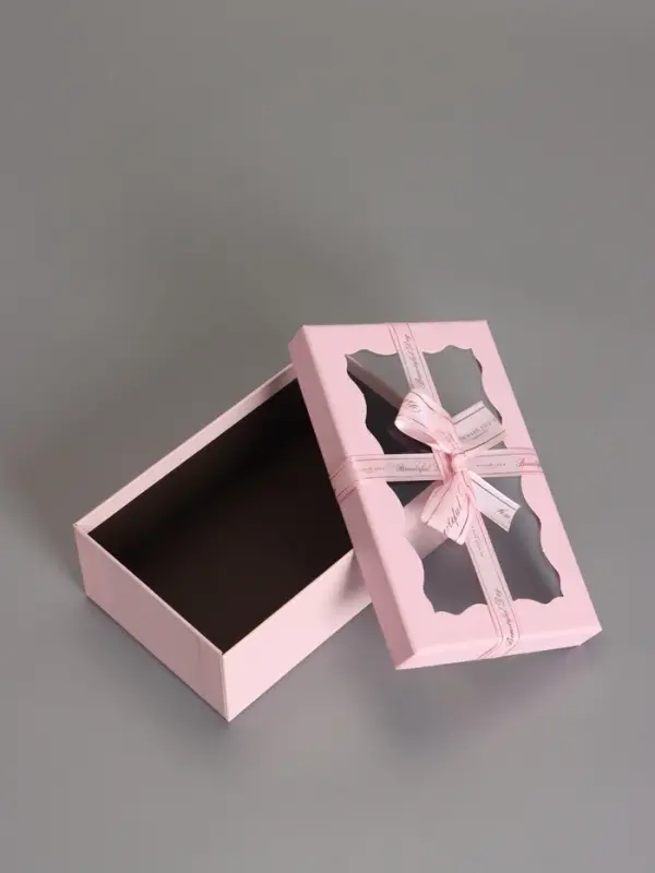 Наборок коробок 3 в 1 прямоугольные с окном 23*16*9.5 21*14*8.0 19*12*6.5 см