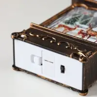 Фигура светодиодная &laquo;Семья оленей&raquo;, 1 LED, 13&times;3&times;7.6 см, от батареек 3xAG13, свечение тёплое белое