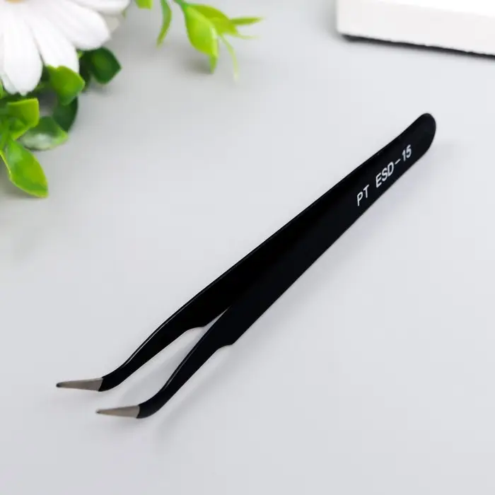 Пинцет для творчества «Чёрный» 12х1 см
