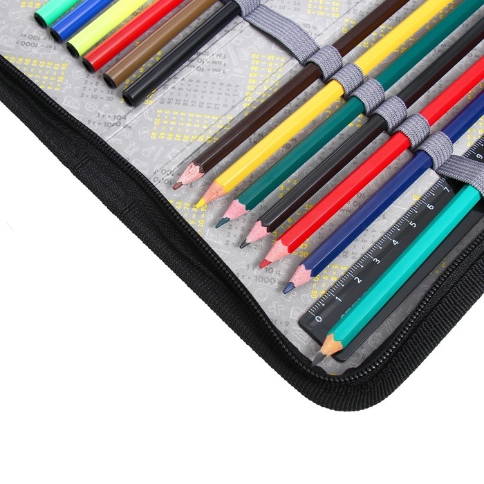 Пенал 1 секция, 115 х 205 мм, с наполнением 16 предметов, Calligrata Пенал 1 секция, 115 х 205 мм, с наполнением 16 предметов, Calligrata "Мяч" ламинированный картон, 30П26/set