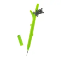 Ручка-прикол Calligrata &laquo;Мишка на бамбуке&raquo;, синий стержень, гелевая, МИКС