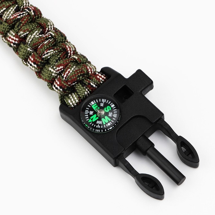 Браслет для выживания «Настоящему защитнику», 26 х 2,5 см. Браслет для выживания «Настоящему защитнику», 26 х 2,5 см.