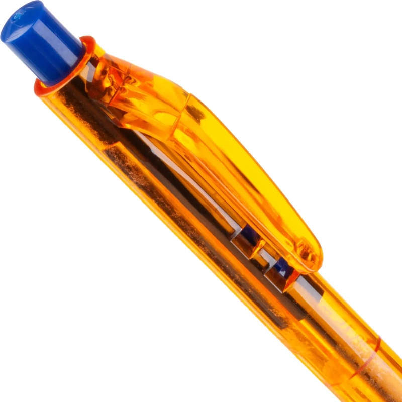 Ручка шариковая автоматическая Attache Bo-bo син,масл,0,35мм,оранж.к,Россия