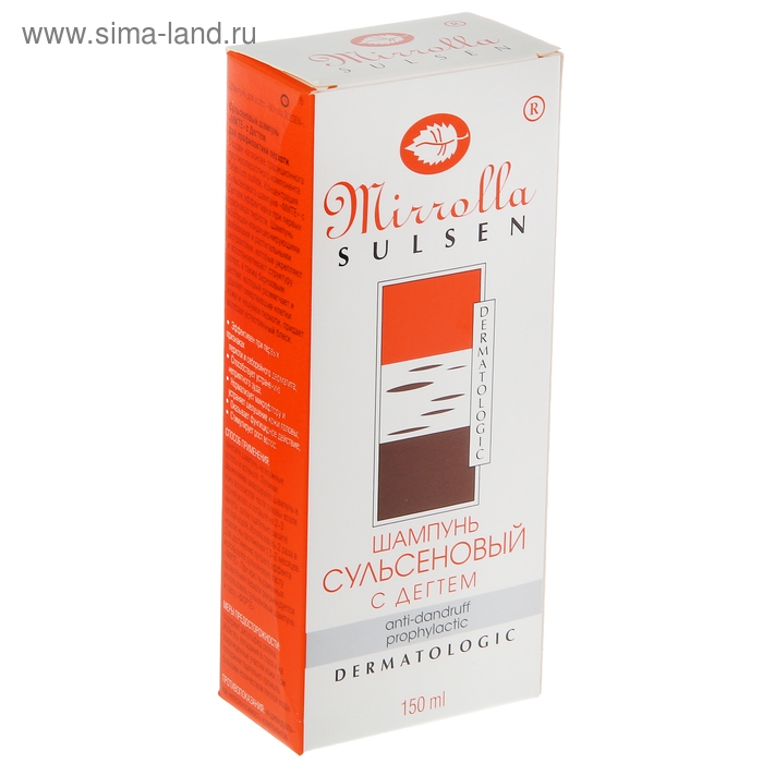 Шампунь Mirrolla «Сульсен Мите» 1% с дёгтем, 150 мл