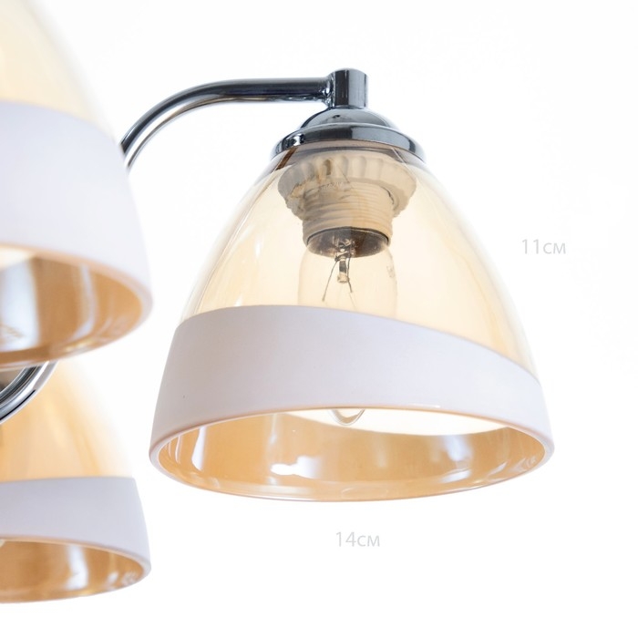 Люстра Люстра "Мирна" 5хЕ27 40т хром 55х55х36 см 9408340