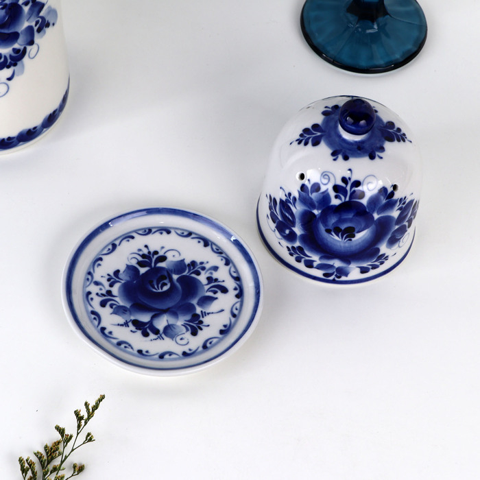 Лимонница, 11,5х10,5 см, гжель Лимонница, 11,5х10,5 см, гжель