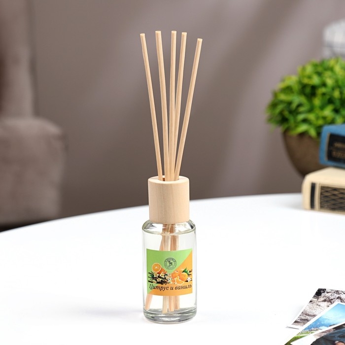 Диффузор ароматический  Диффузор ароматический "Модерн", 50 мл, цитрус и ваниль, 8 марта, "Богатство Аромата"