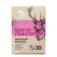 Пантогнматоген «Женская красота» с красной щёткой и боровой маткой, 30 капсул по 500 мг
