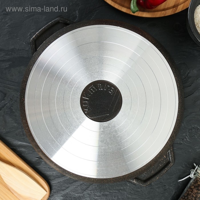 Кастрюля-жаровня Granit ultra original, 4 л, антипригарное покрытие, цвет чёрный Кастрюля-жаровня Granit ultra original, 4 л, антипригарное покрытие, цвет чёрный