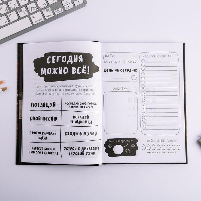 Ежедневник творческого человека А5, 120 листов «Извини, я занята» Ежедневник творческого человека А5, 120 листов «Извини, я занята»