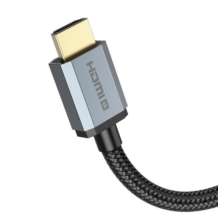 Кабель видео Hoco US03, HDMI 2.0, HDMI(m)-HDMI(m), 3 м, чёрный Кабель видео Hoco US03, HDMI 2.0, HDMI(m)-HDMI(m), 3 м, чёрный