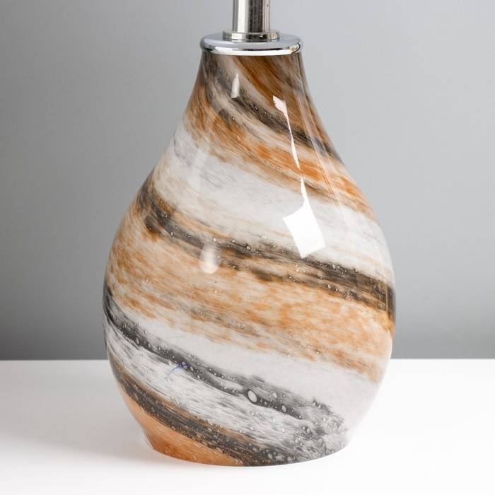 Настольная лампа Настольная лампа "Фьюжн" E14 40Вт серый 25х25х39 см RISALUX