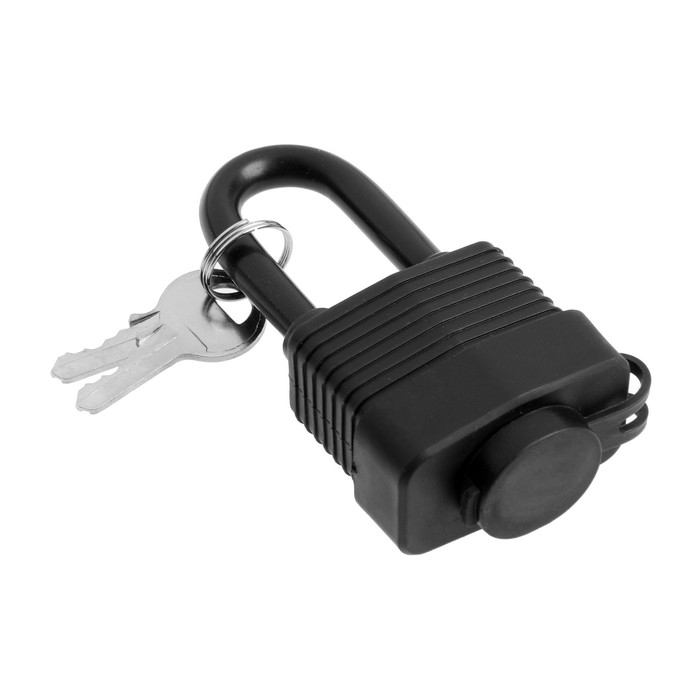 Замок навесной LOCKLAND, 40 мм, влагозащищенный,  длинная дужка, 2 ключа, цвет черный