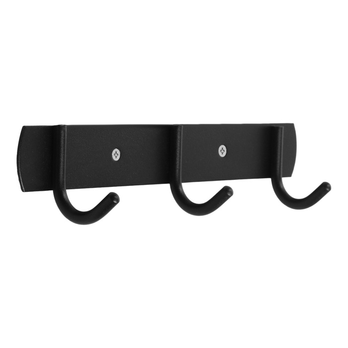 Вешалка CAPPIO CVT002, металлическая, трёхрожковая, цвет черный Вешалка CAPPIO CVT002, металлическая, трёхрожковая, цвет черный