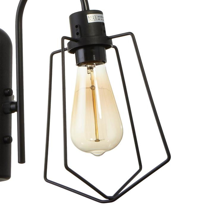 Бра Бра "Компакт" 1x40Вт E27 черный 28х18х33 см.