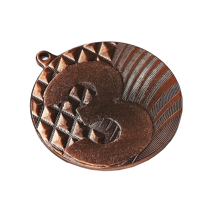 Медаль призовая 002, d= 5см. 3 место. Цвет бронза. Без ленты Медаль призовая 002, d= 5см. 3 место. Цвет бронза. Без ленты