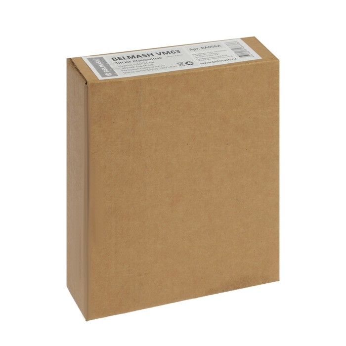 Тиски станочные Белмаш VM63, чугунные, ширина губок 65 мм