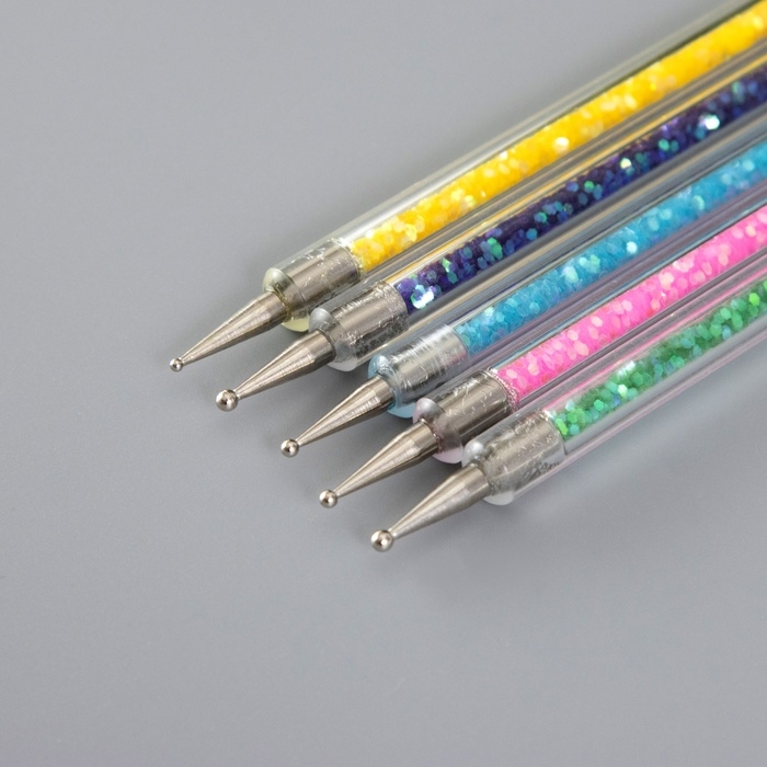 Инструменты для моделирования и придания формы  Инструменты для моделирования и придания формы "Блёстки" набор 5 шт 15,5 см