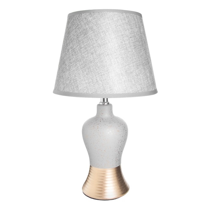 Настольная лампа Настольная лампа "Джина" Е14 40Вт серо-золотой 22х22х30 см RISALUX