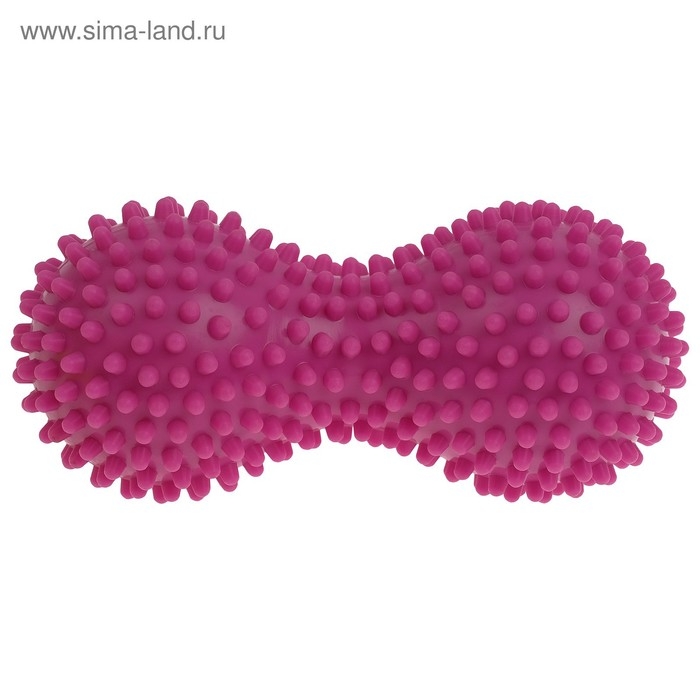 Мяч массажный ONLYTOP, двойной, цвета МИКС