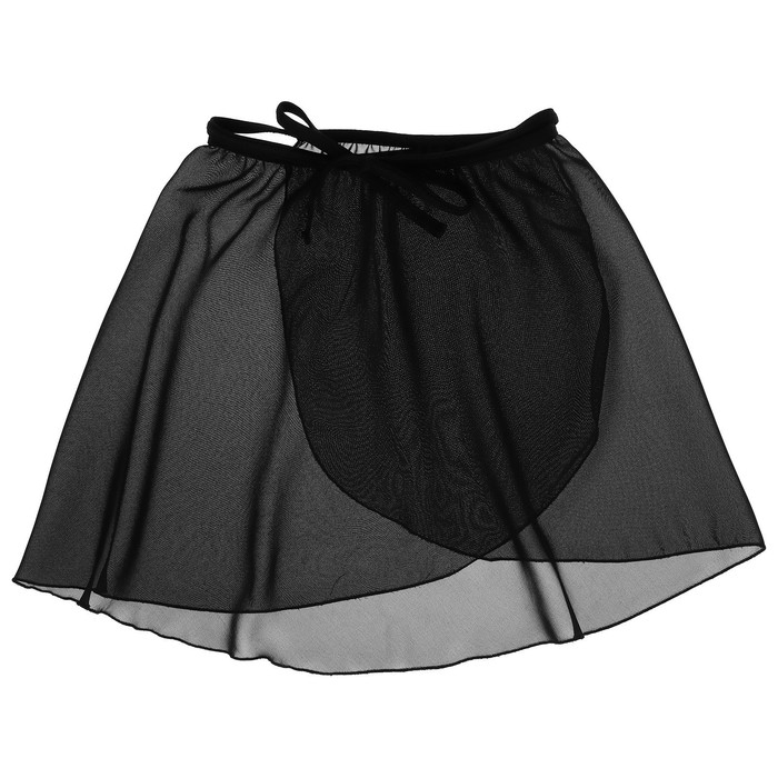 Юбка с запахом для гимнастики и танцев Grace Dance, р. 26-28, цвет чёрный Юбка с запахом для гимнастики и танцев Grace Dance, р. 26-28, цвет чёрный