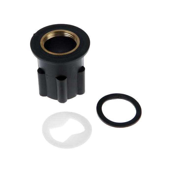 Cмеситель для кухни Cмеситель для кухни "Эверест" B58-071E, двухвентильный, высокий излив, на гайке,хром/зеленый