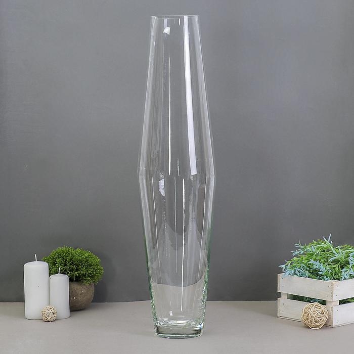 Ваза  Ваза "Диаболо" d-9см, 60х15 см, 6,2л  2273 прозрачная