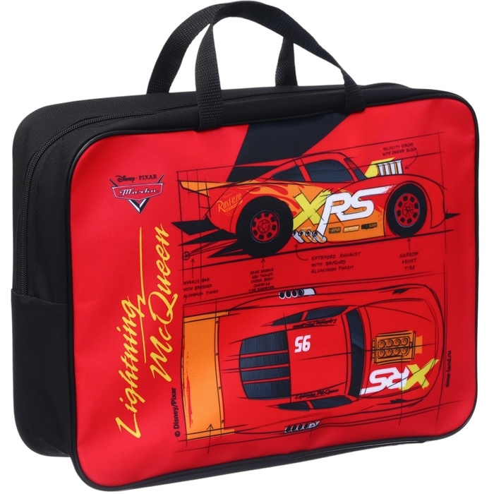 Папка с ручками текстильная А4, 350х270х100 мм, Тачки Папка с ручками текстильная А4, 350х270х100 мм, Тачки