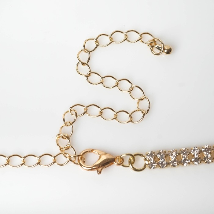 Чокер «Лёд» элегантный, цвет белый в золоте, 32 см Чокер «Лёд» элегантный, цвет белый в золоте, 32 см