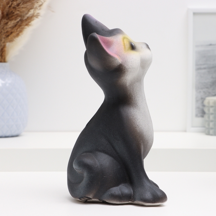 Копилка Копилка "Кот" черный 13х13х23см