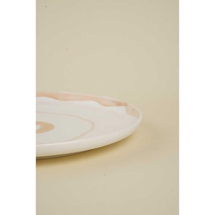 Тарелка фарфоровая обеденная SL Home «Гато», d=28 см, цвет белый Тарелка фарфоровая обеденная SL Home «Гато», d=28 см, цвет белый