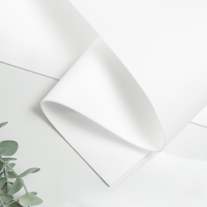 Фоамиран иранский 2 мм (белый/101) 60х70 см Фоамиран иранский 2 мм (белый/101) 60х70 см