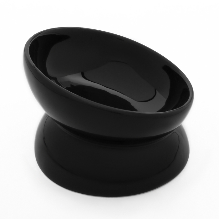 Миска керамическая  Миска керамическая "Феншуй" 150 мл  13 x 9 cм, чёрная