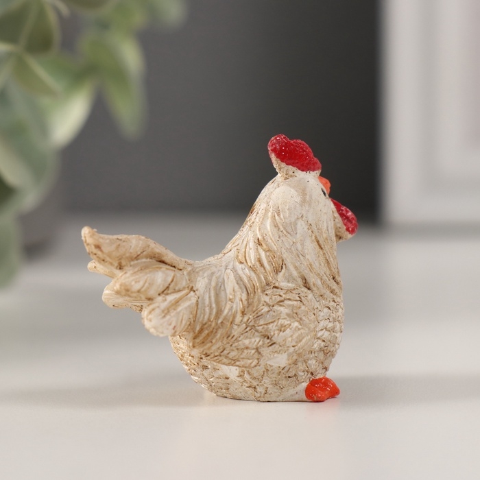 Сувенир полистоун Сувенир полистоун "Белый петушок" МИКС 5х3х3,3 см
