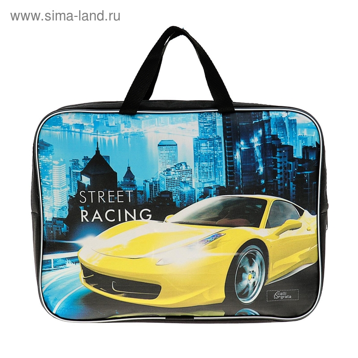 Папка с ручками текстильная А4, 350 х 270 х 70 мм, Calligrata Street Rasing Папка с ручками текстильная А4, 350 х 270 х 70 мм, Calligrata Street Rasing